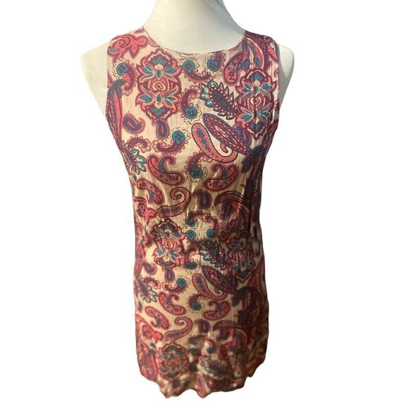 Paisley Design Unbranded Sleeveless Retro Style Dress Size Small - Picture 3 of 8